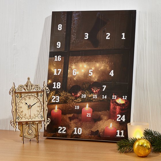 Adventskalender tafelklok 