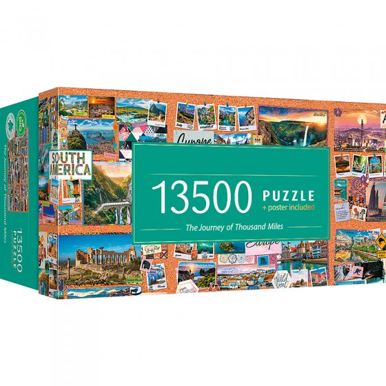 Legpuzzel 'Around the World' van 13.500 stukjes 