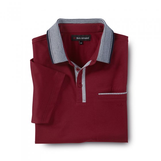 Jersey-poloshirt met contrasten 