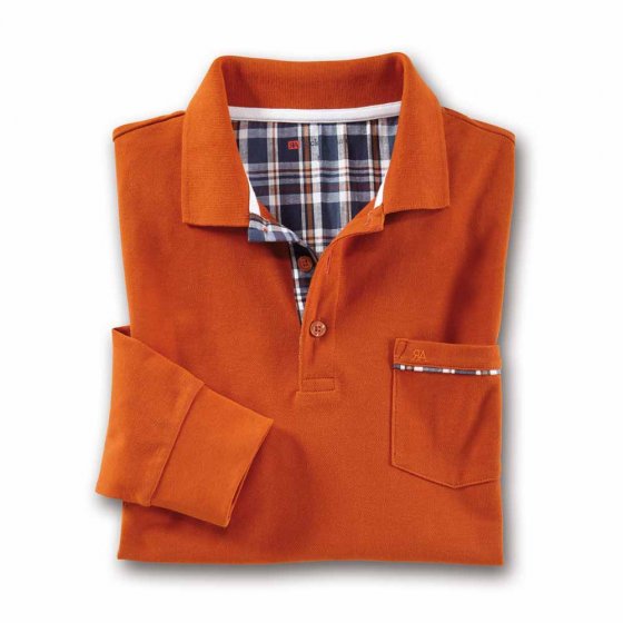 Piquéshirt met lange mouwen 