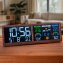 Digitale weerstation met radio-gestuurde klok "Hout" - 2