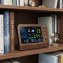 Op afstand bedienbaar tafelmodel weerstation in houtlook - 2