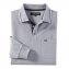 Piquéshirt met lange mouwen, marine - 2