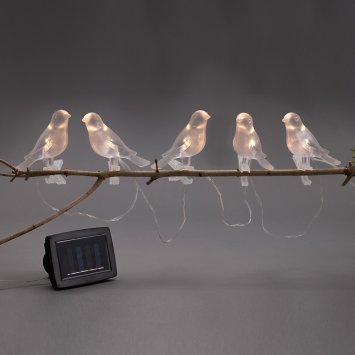 Solar-lichtsnoer 'Vogel' | EUROtops.nl