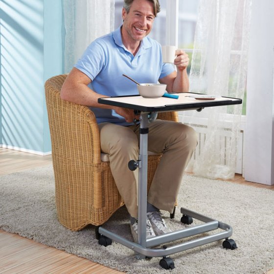 Verrijdbare tafel, beukenlook Bruin
