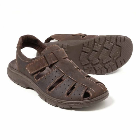 Heren klittenbandsandaal 