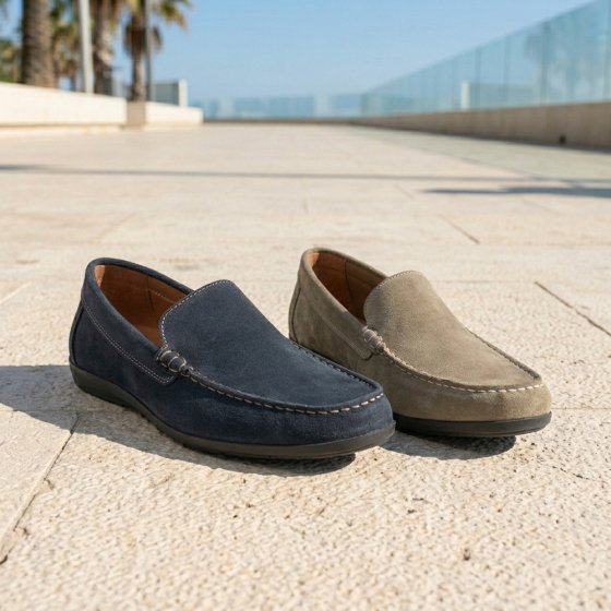 Heren mocassins 46 | Blauw