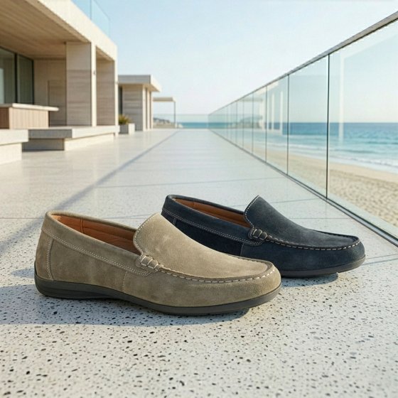 Heren mocassins 46 | Taupe