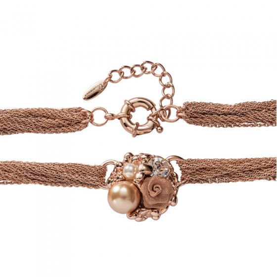 Rosé vergulde ketting 