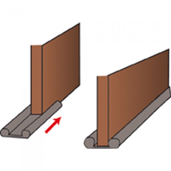 Tochtstopper Zwart