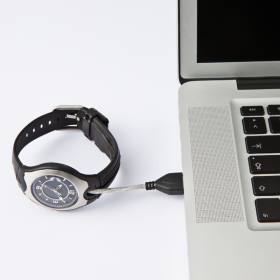 Horloge met USB-geheugen 