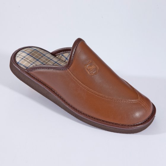 Ultra lichte l.leder slof,zwar 46 | Zwart