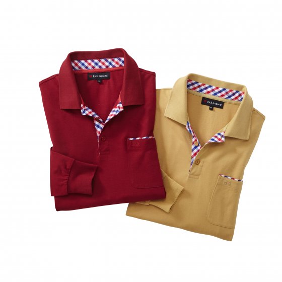 Piquéshirt met lange mouwen