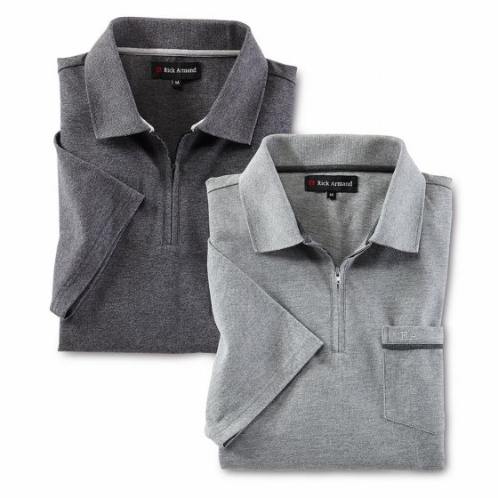 Piqué-poloshirt met ritskraag