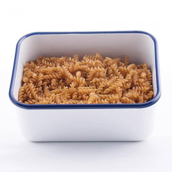 Emaillen ovenschaal met deksel