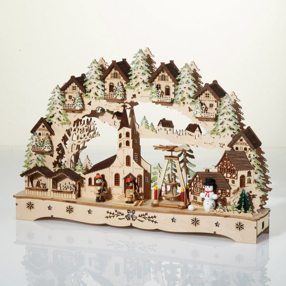 Led-kerstdecoratie 'Winterkirche'