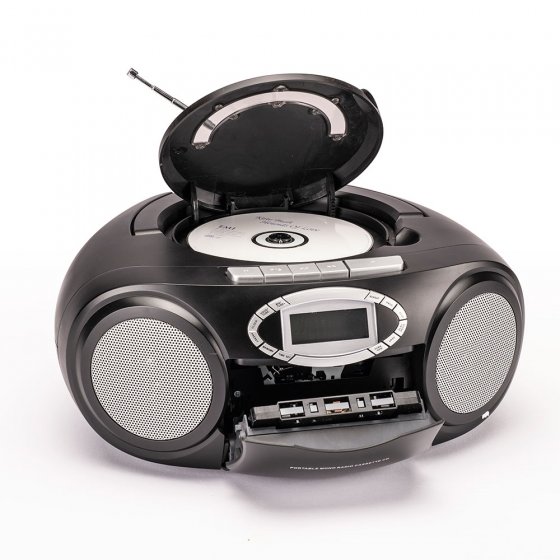 Draagbare cd-speler met cassettedeck 