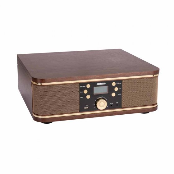 Retro-platenspeler met DAB+ 