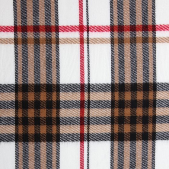 Sjaal met ruitjesmotief Beige