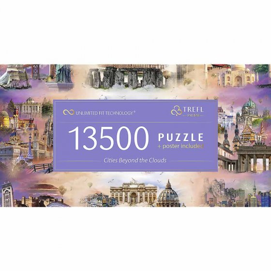 Premiumpuzzel 'Steden boven de wolken' 