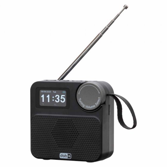 Draagbare multifunctionele DAB+ radio 