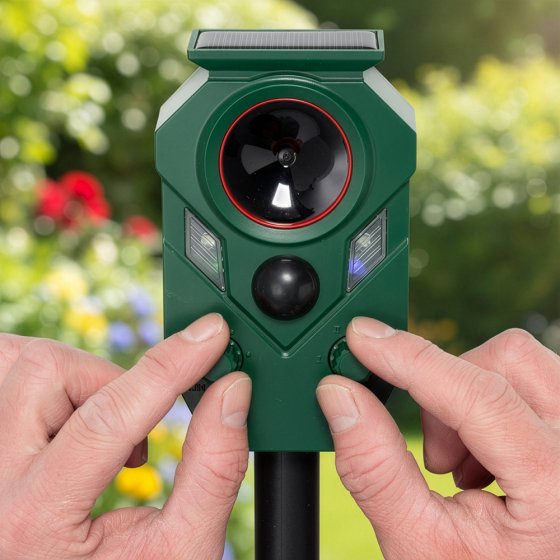 Ultrasone solar-mini-dierenverjager 