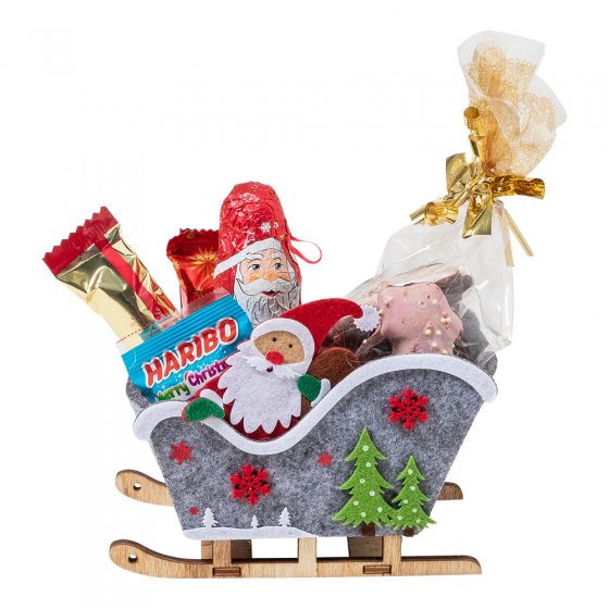 Sinterklaasslee met lekkernijen 