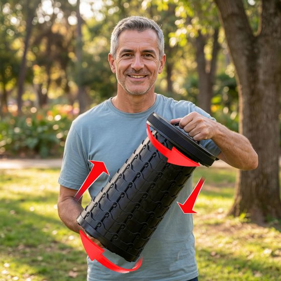 In hoogte verstelbare XXL-kruk 