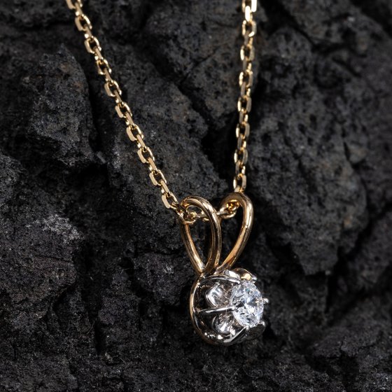 Diamant-gouden ketting 