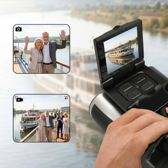 Camera-verrekijker met scherm 