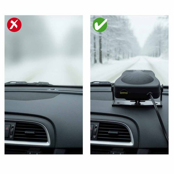 Compacte 12V-autoventilator 