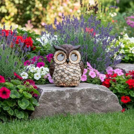 Solar-uil met oogbeweging 