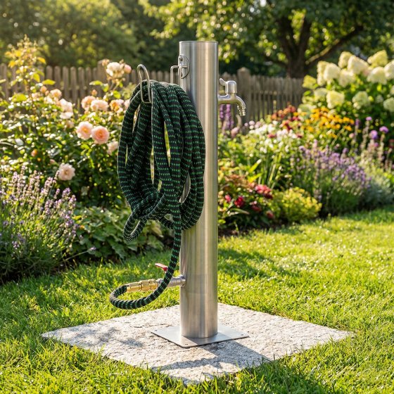 Roestvrijstalen waterzuil 