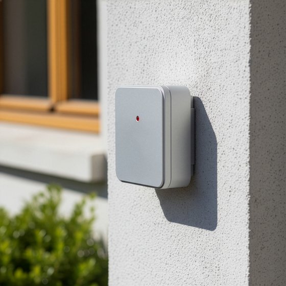 Draadloos weerstation in houtlook 