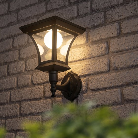 LED-zonnelantaarn met wandbevestiging 