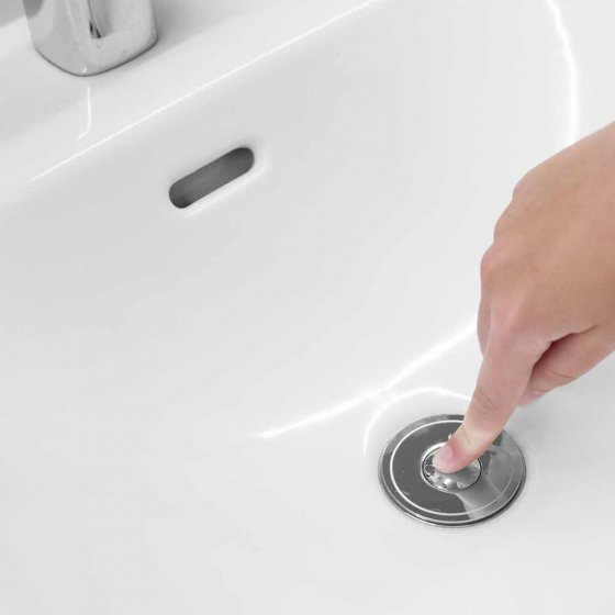 2-in-1 universele wastafelplug 