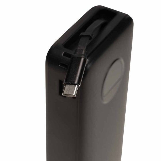 Power-oplader met geïntegreerde USB-C-kabel 