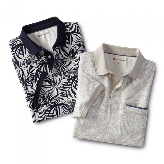Poloshirt met modieus printmotief 