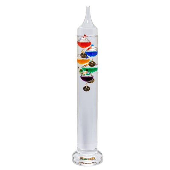 Galileo-glazen thermometer van 28 cm 