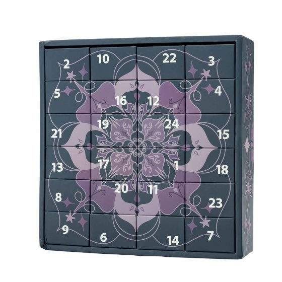 Adventskalender met mini-geurkaarsjes 