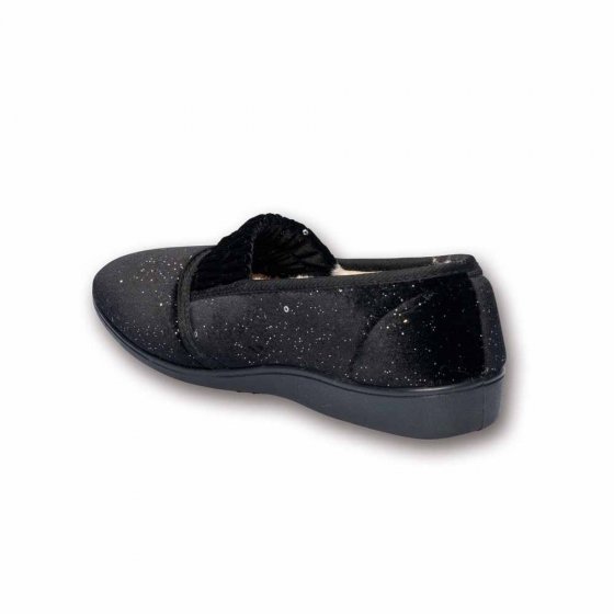 Comfortabele pantoffels met glamour 