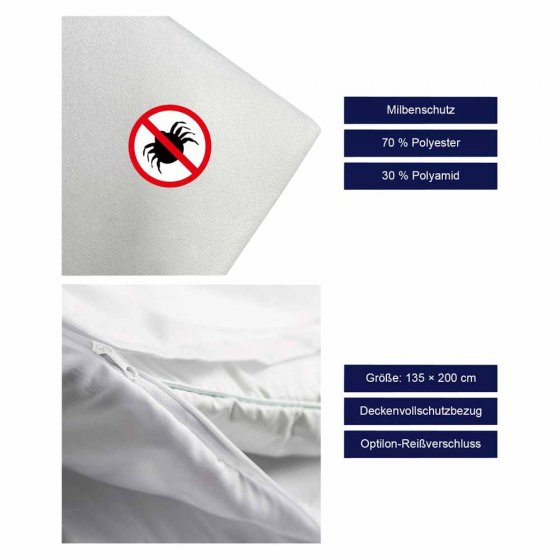 Allergische hoes voor dekbedden