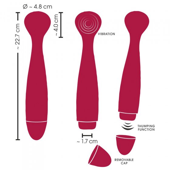 Massagestaaf met 2 functies