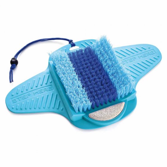 Voetwasborstel 2-in-1 met puimsteen 