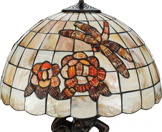 Parelmoer lamp in Tiffanystijl 