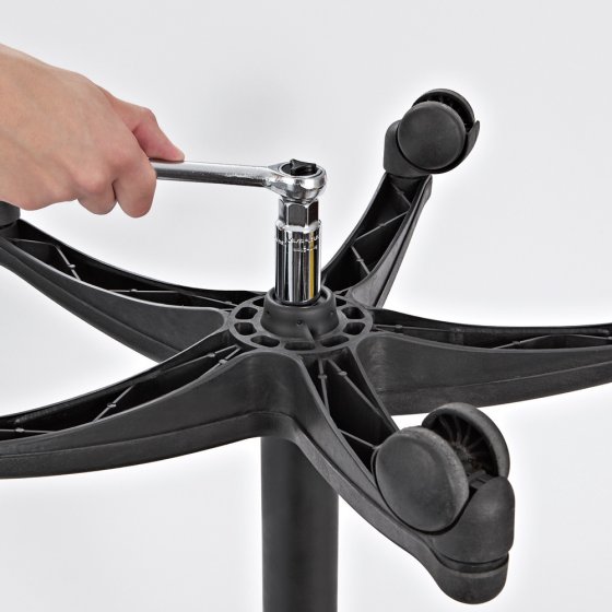 Omkeerbare sleutel met universele maat 