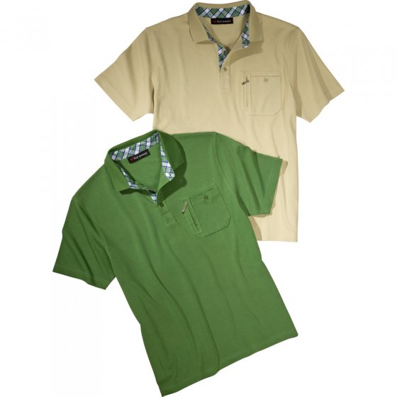 Comfort-poloshirt,Groen 