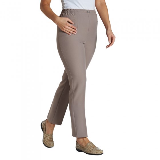 Hose,Zierschließe,taupe,52 