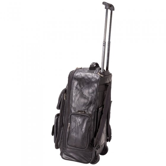 Leren trolley-rugzak