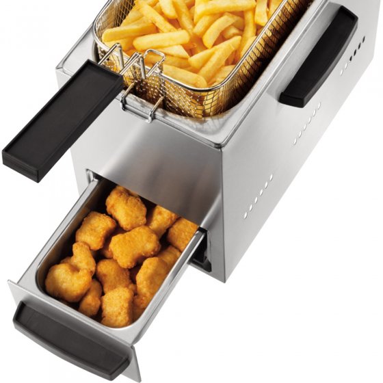 2-in-1-RVS friteuse 